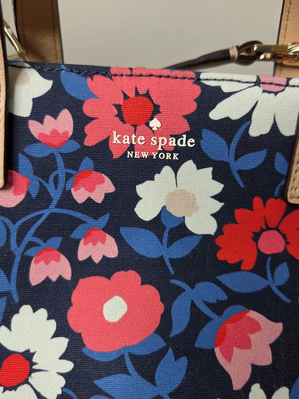 Kate Spade 25th Anniversary Sam Washington Square Small Floral Fabric Tote